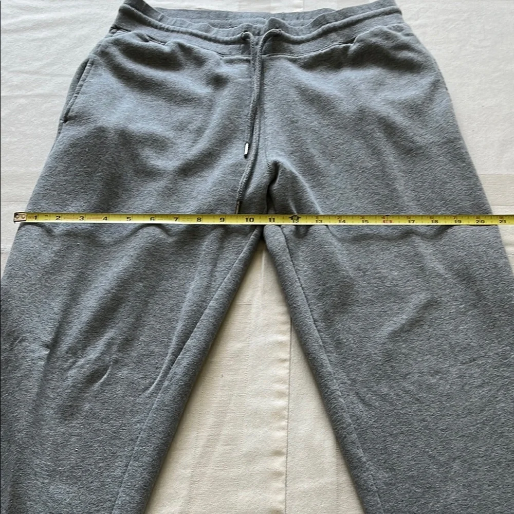 Gray Tapered Joggers with Elastic Waistband - Picture 5 of 7